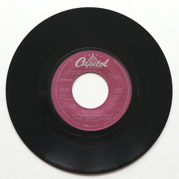 Bob Seger & The Silver Bullet Band Shame On The Moon/House Behind A House 45 rpm - Picture 2 of 9